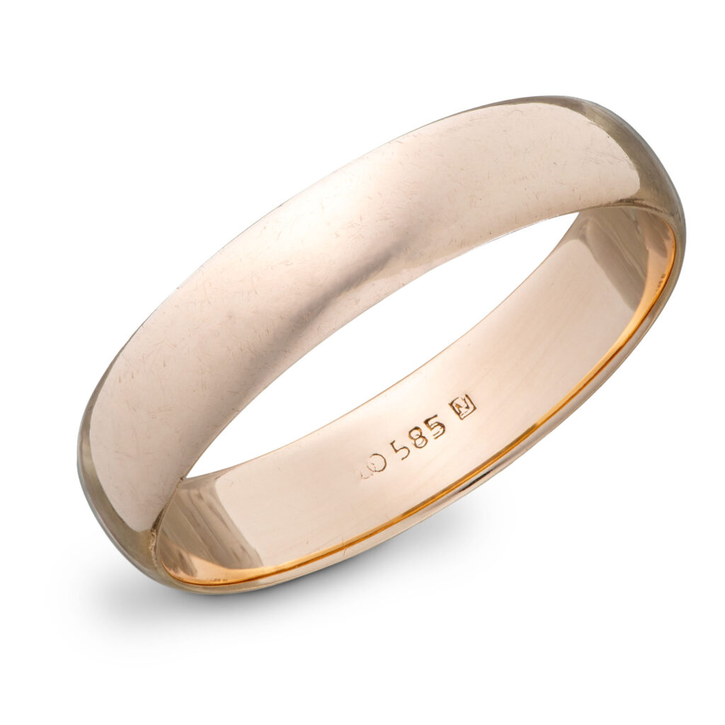 Iver Nielsen ring, gult gull
