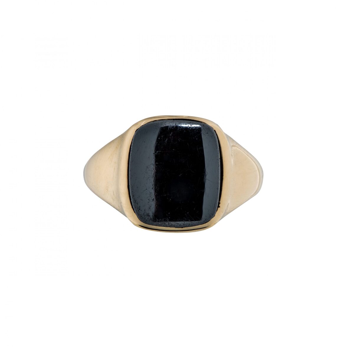 Sigurd Homstvedt ring, gult gull, onyx
