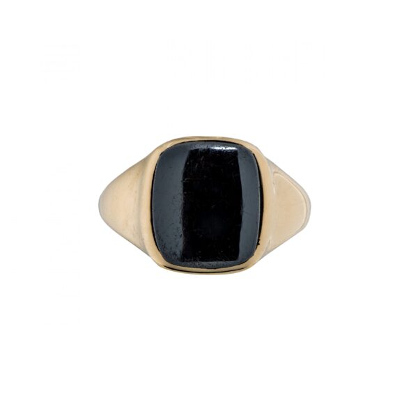 Sigurd Homstvedt ring, gult gull, onyx