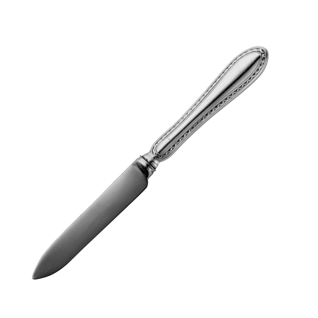 Monogramert Empir-Mønster dessertkniv 16,5 cm