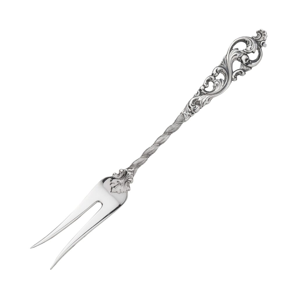 Dobbel Rokokko koldtgaffel 17 cm