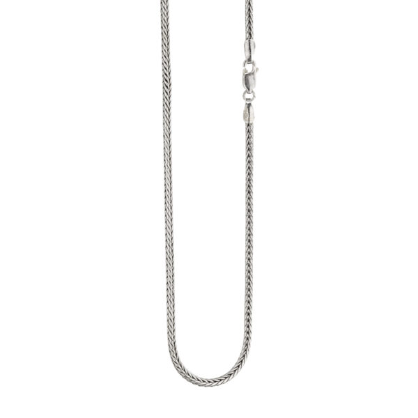 Foxtail halskjede 50 cm, sterling sølv