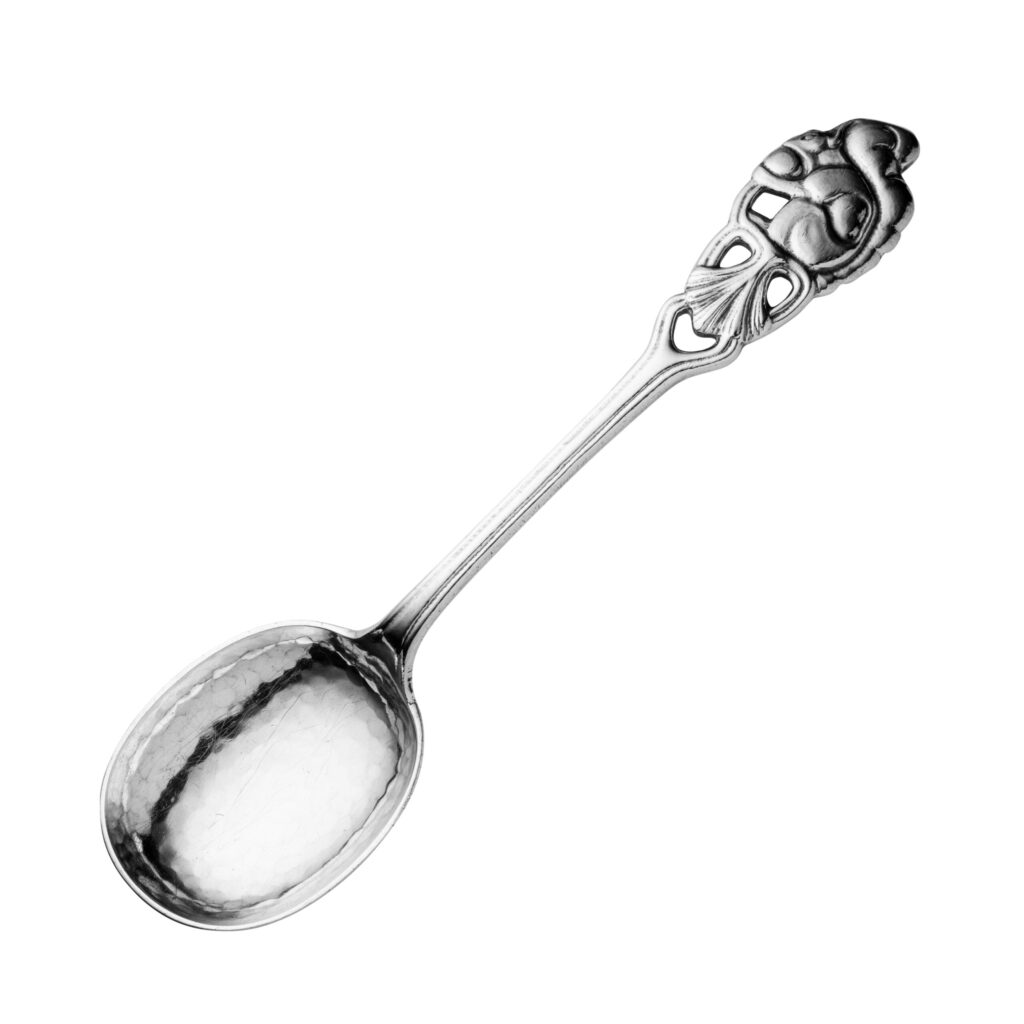 Ekorn hamret serveringsskje 17,5 cm