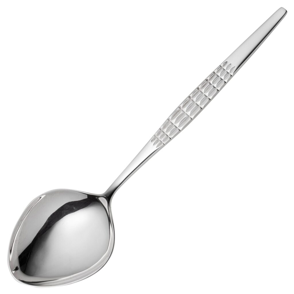 Fasett anretningsskje 22 cm