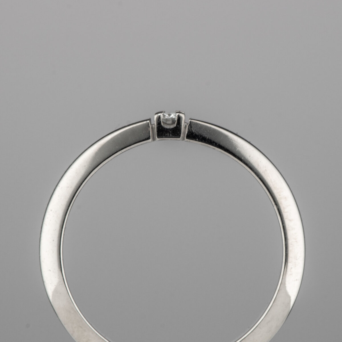 Ring, hvitt gull, diamant (0,05 ct.) - Bilde 2