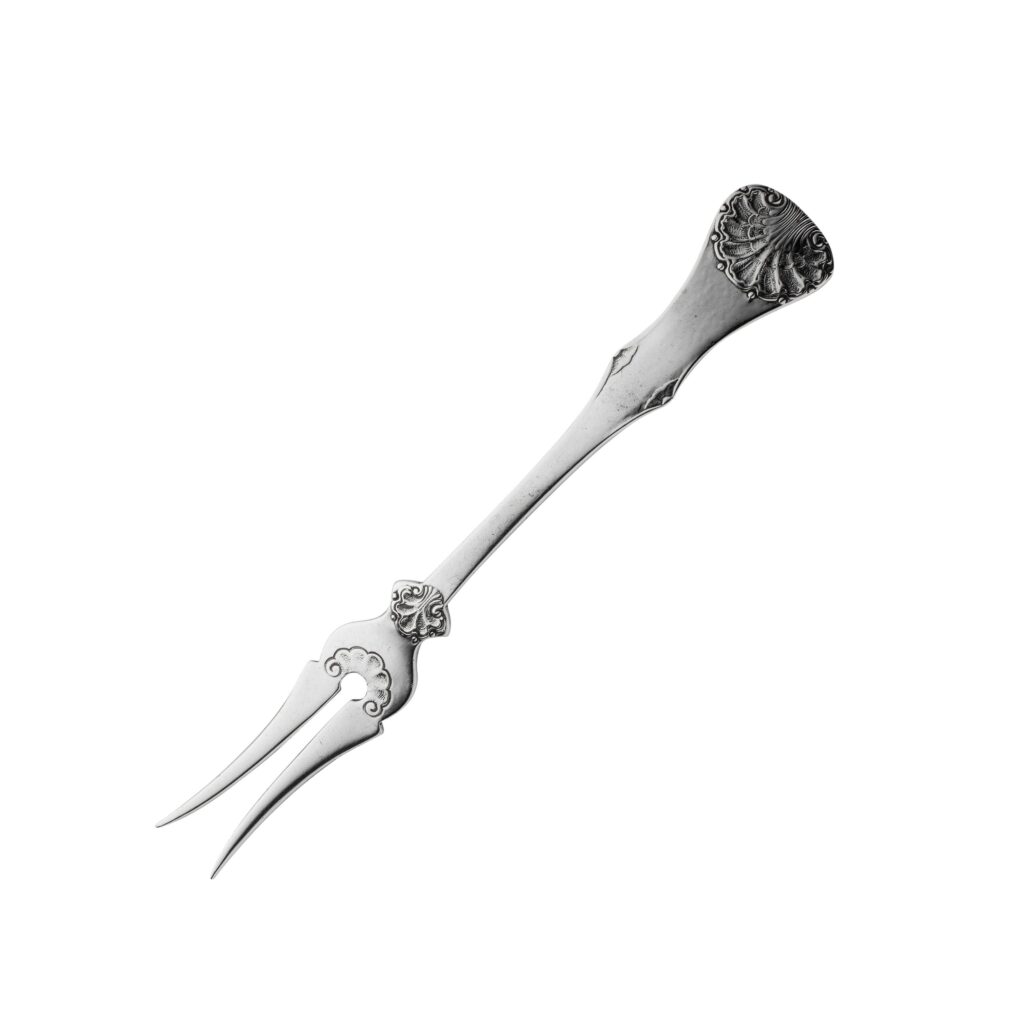 Perlemusling smørgaffel 12,5 cm