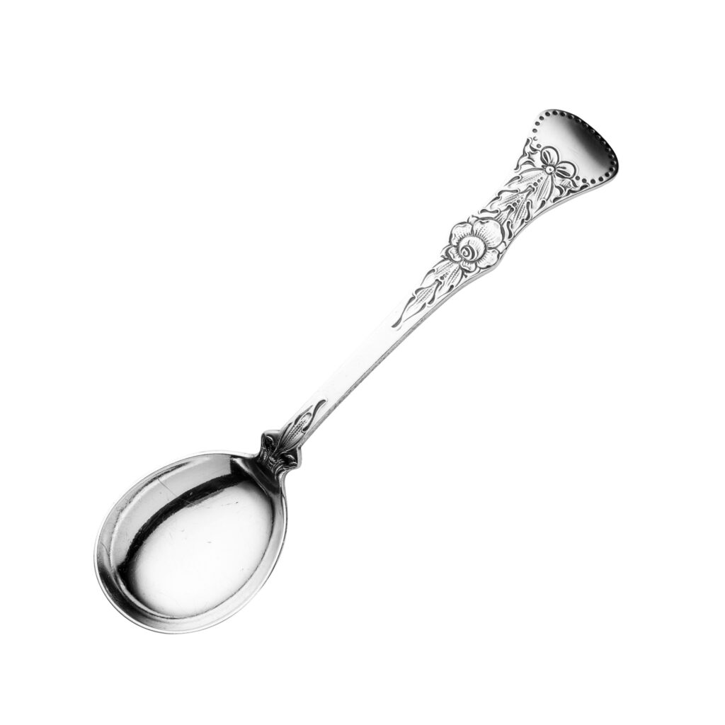 Gammel Flat Rose syltetøyskje 13,6 cm