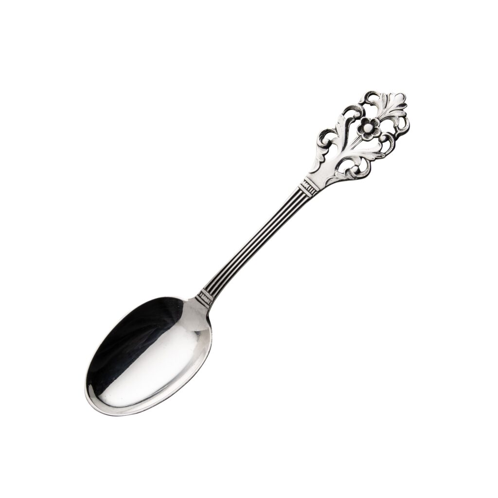 Viking Rose kaffe / teskje 11,5 cm