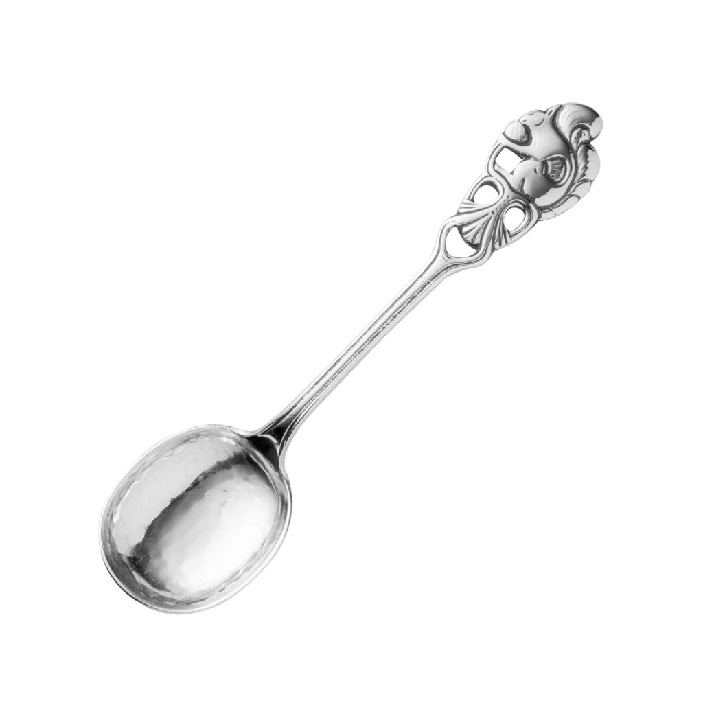 Ekorn hamret syltetøyskje 14 cm