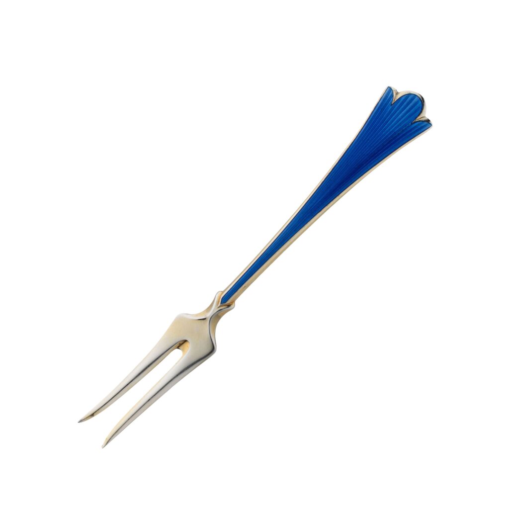 Lilje emaljert koldtgaffel 13,5 cm
