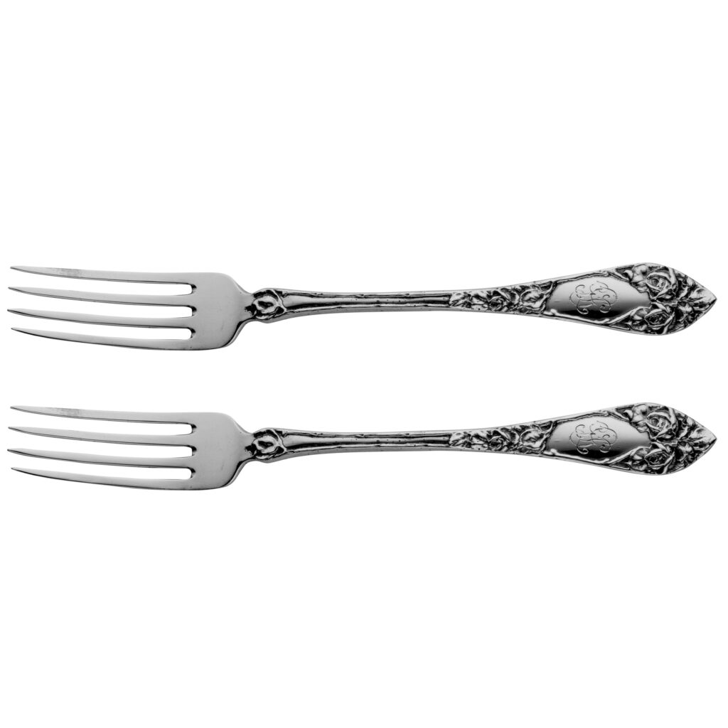 Samling Opphøiet Rose spisegaffel 20 cm