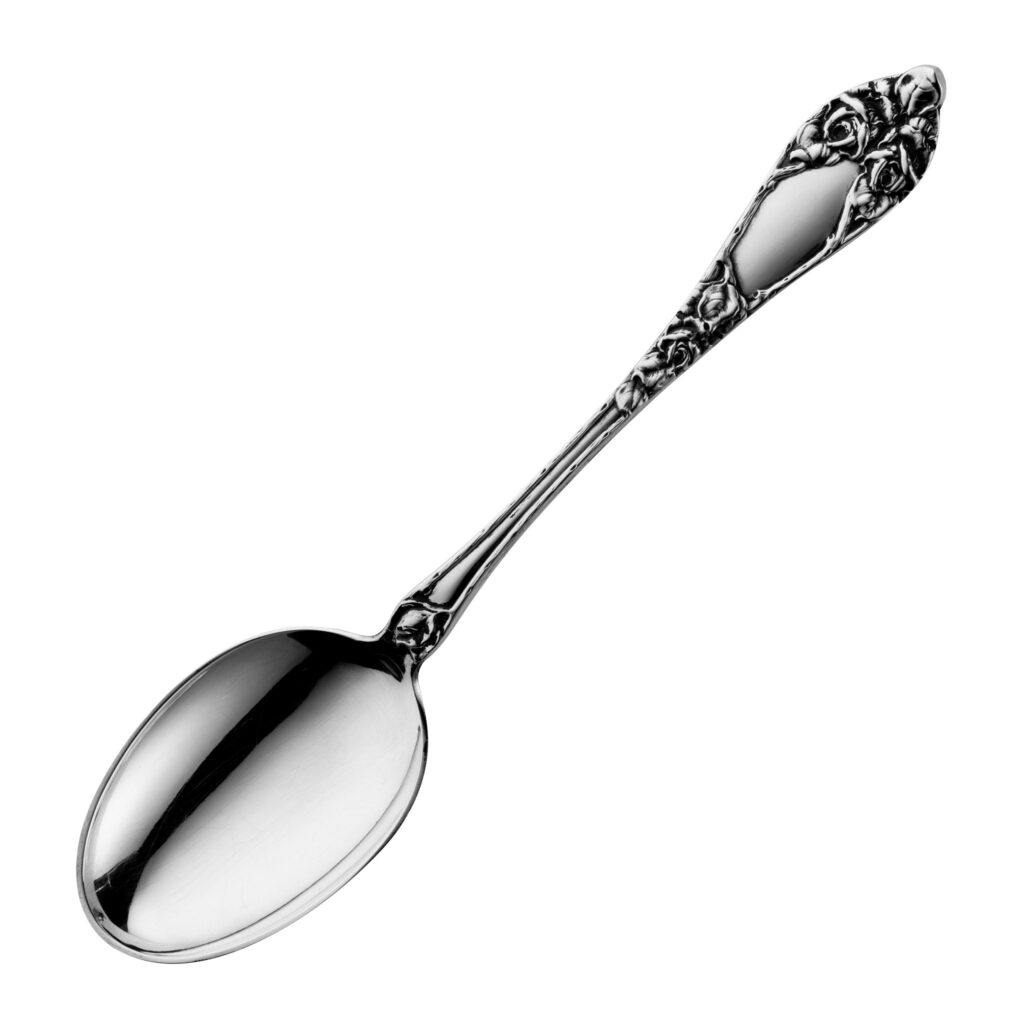 Opphøiet Rose moderne spiseskje 18,4 cm
