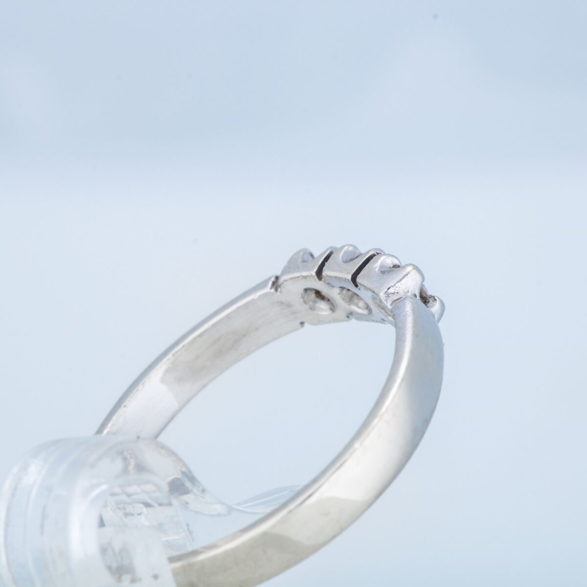 Ring, hvitt gull, diamanter - Bilde 3