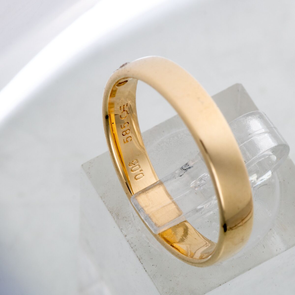 Ring, gult gull, diamanter - Bilde 2