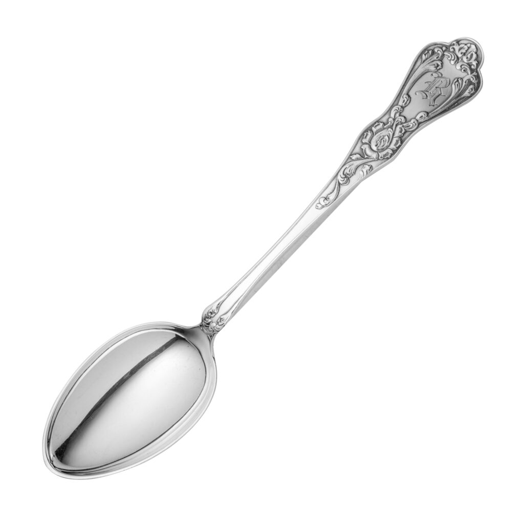 Bonde Rokokko monogramert spiseskje 18,5 cm
