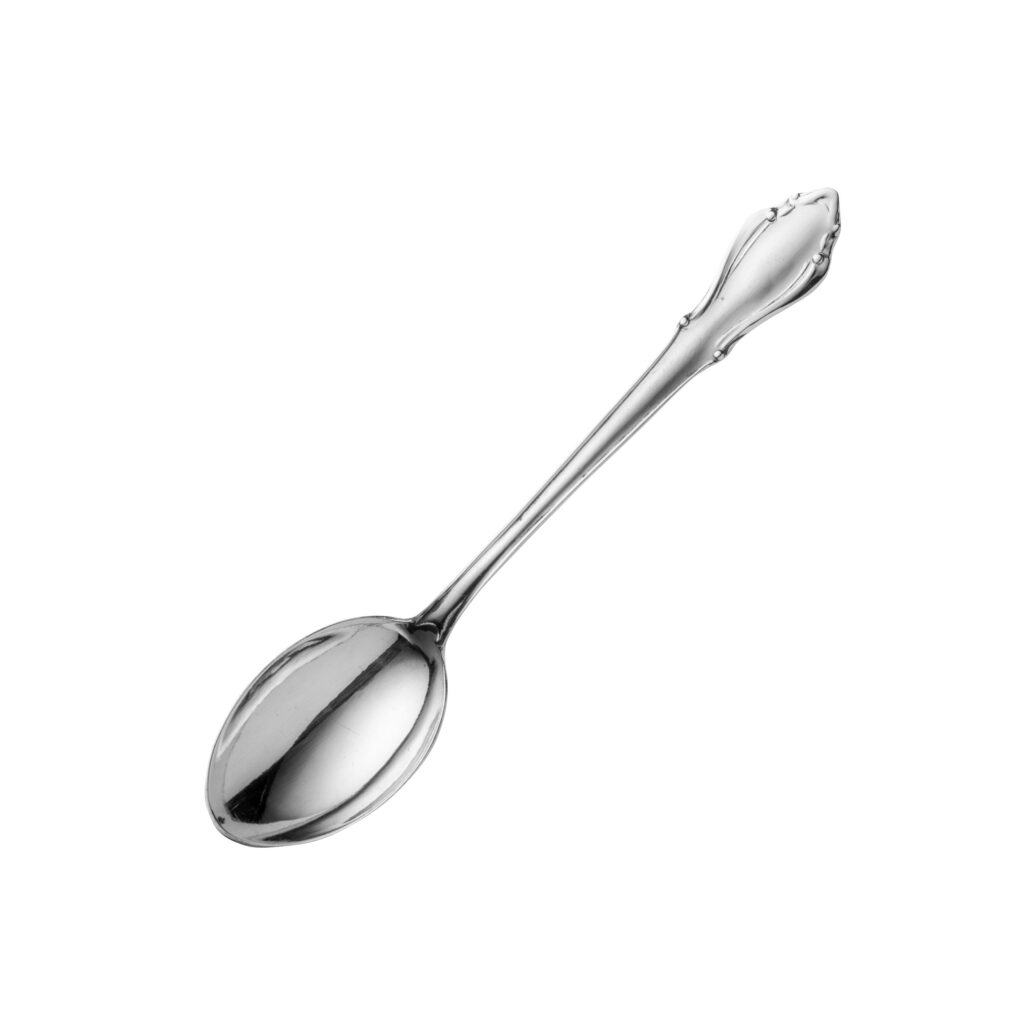 Svensk Gammel Kattfot kaffeskje 10,5 cm