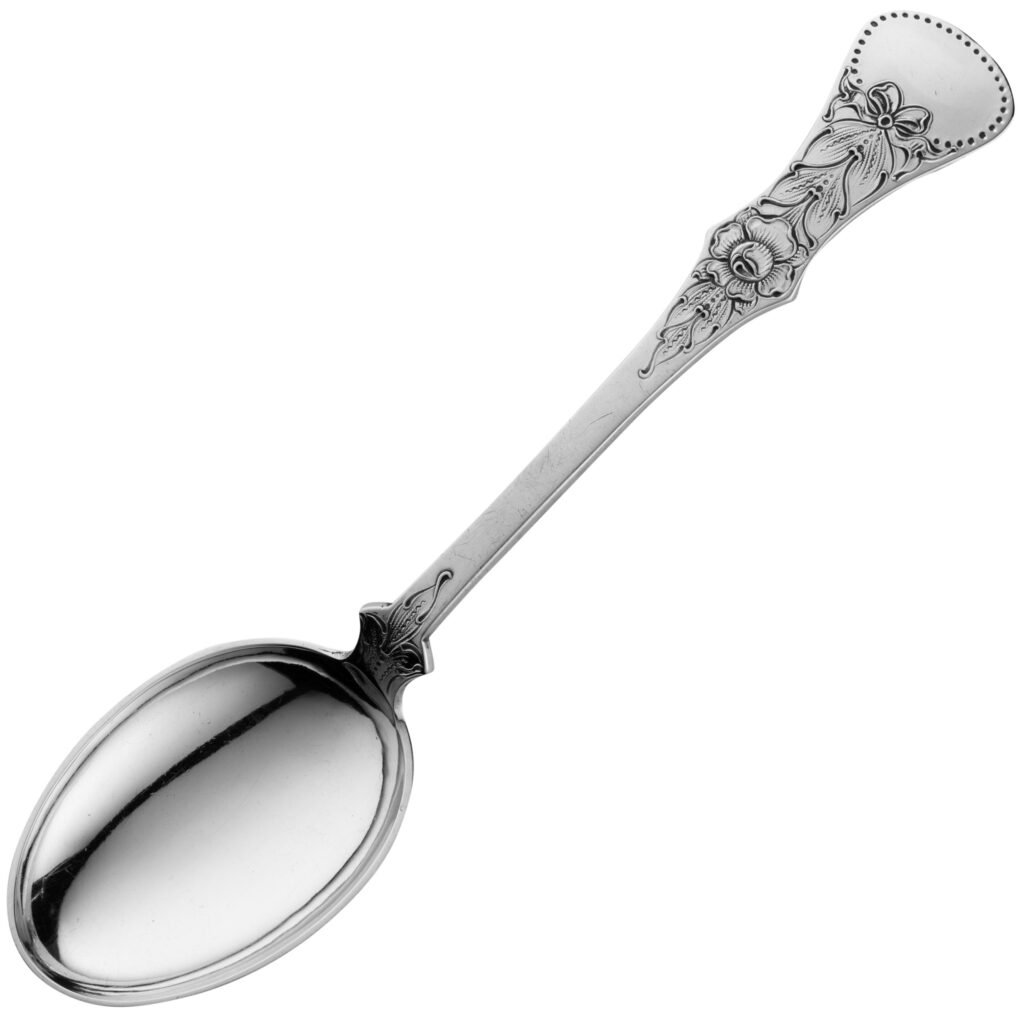 Gammel Flat Rose spiseskje 20,5 cm