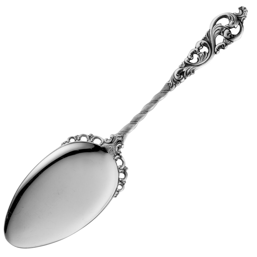 Dobbel Rokokko serveringsspade 19 cm