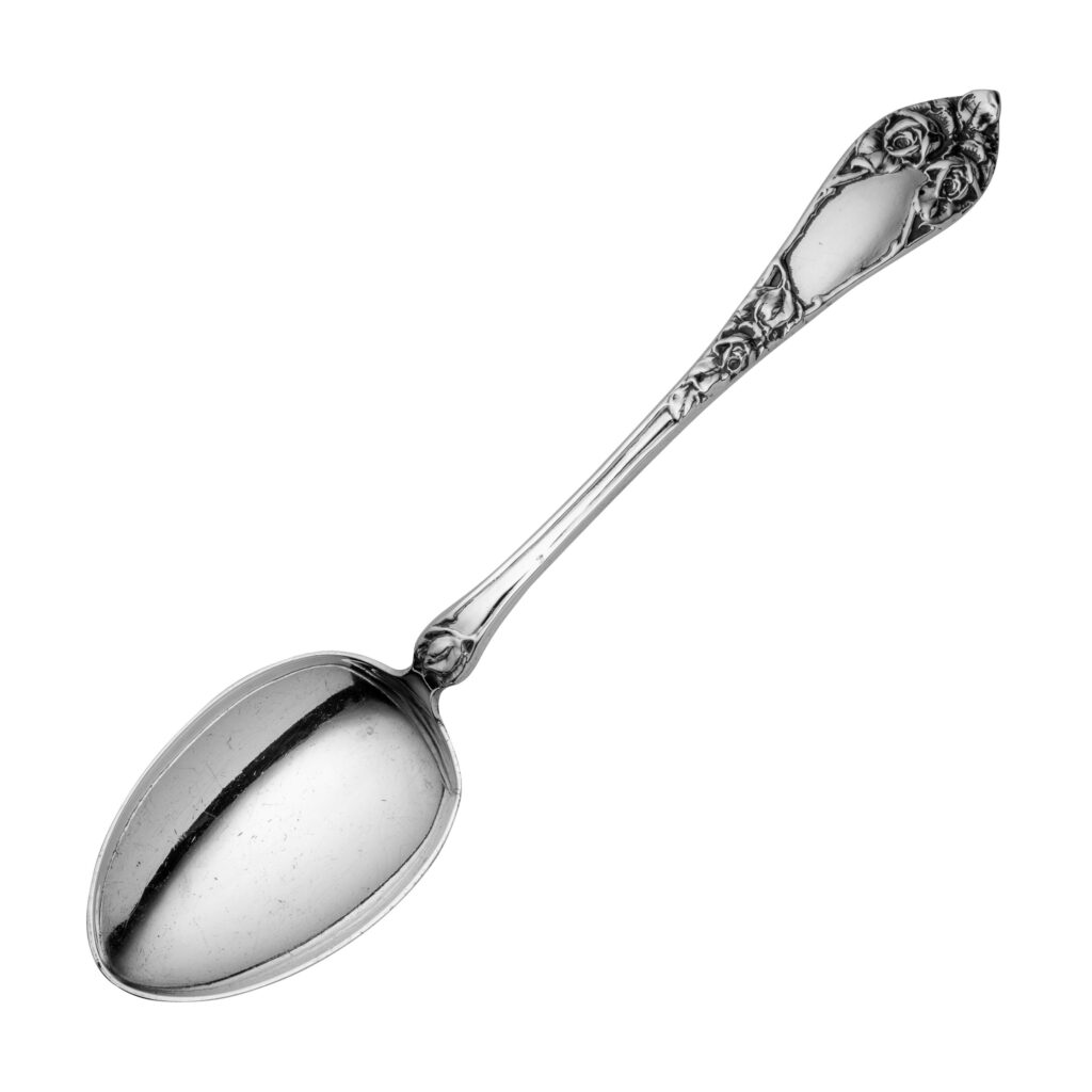 Opphøiet Rose gammel spiseskje 18,3 cm