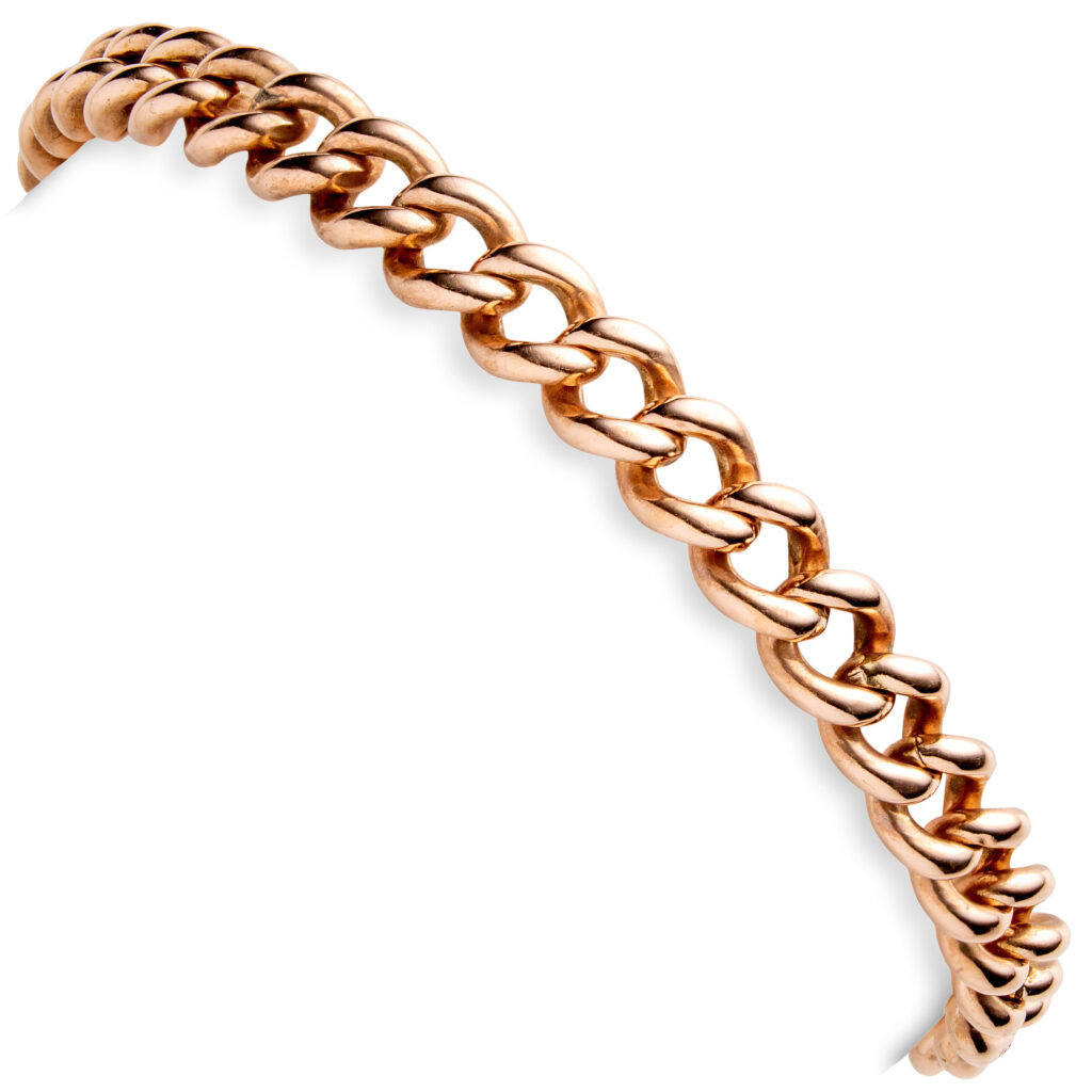 Antikk panser armbånd, rosegull