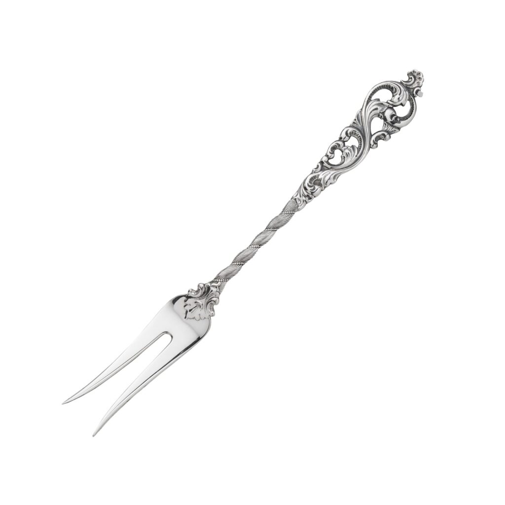 Dobbel Rokokko koldtgaffel 15 cm