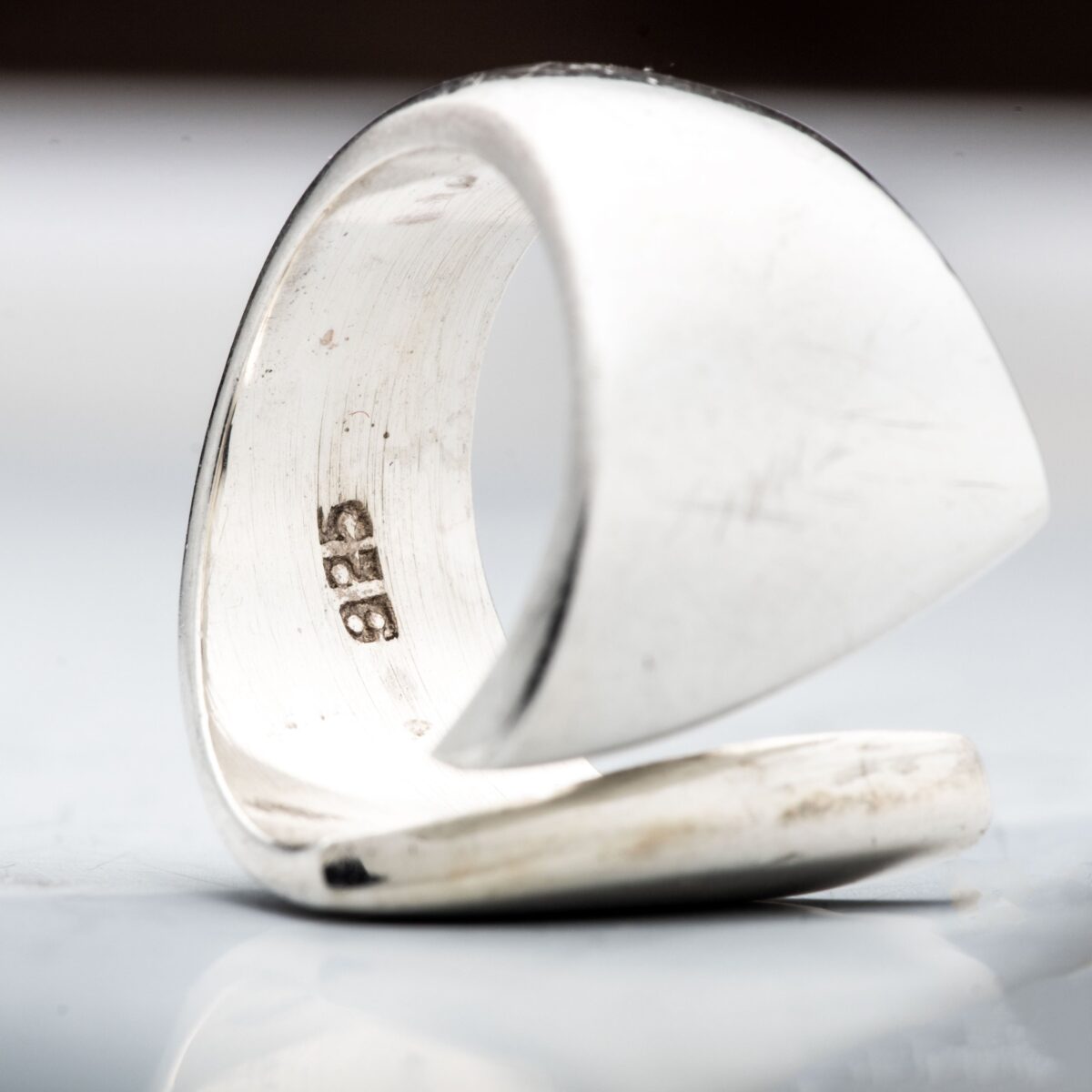 Modernistisk ring, sterling sølv - Bilde 2