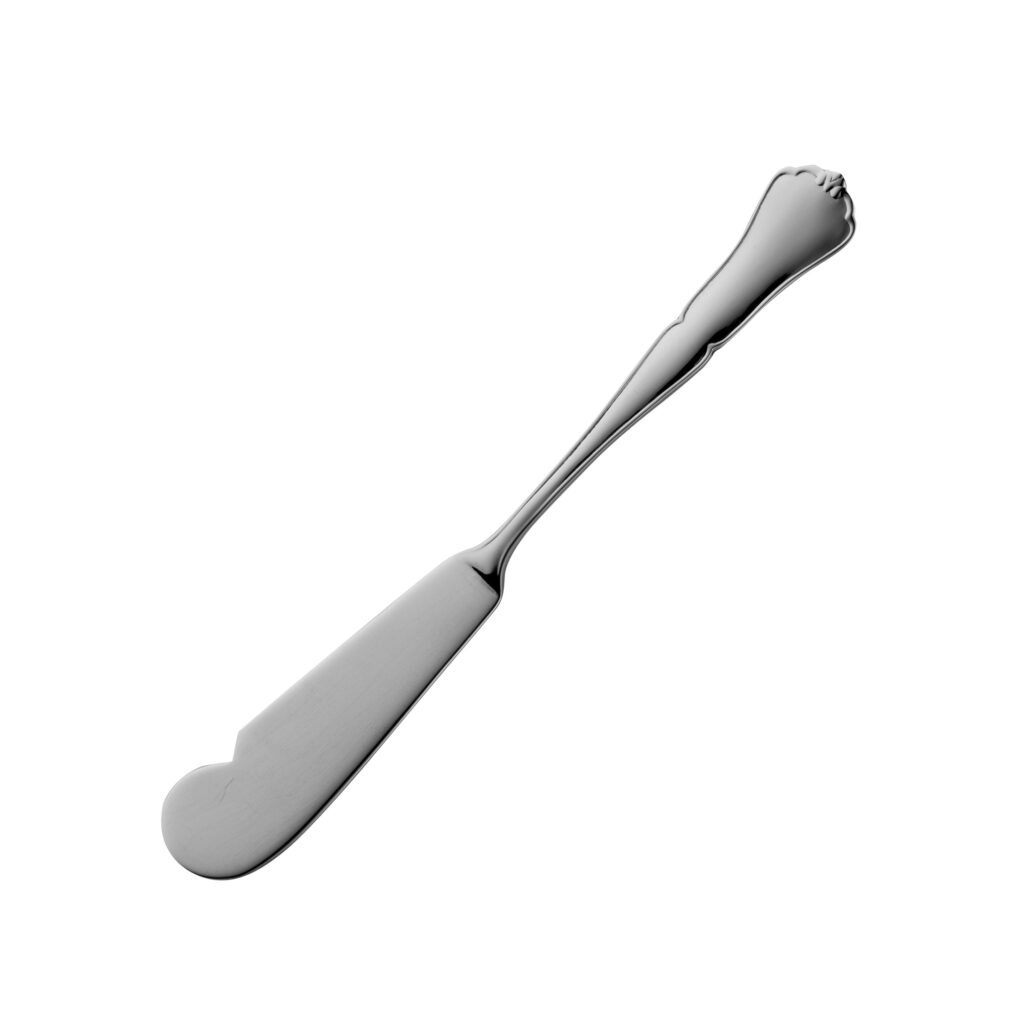 Finsk Chippendale smørkniv 12,5 cm