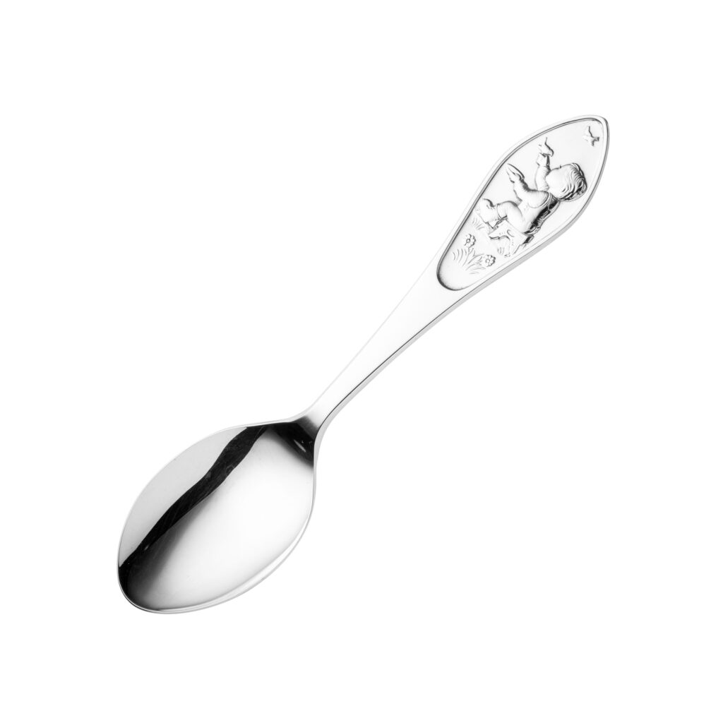 O, Du Som Metter gutt babyskje 11,7 cm