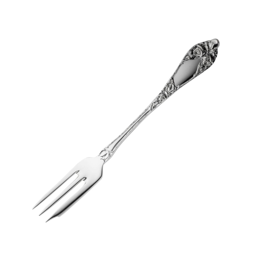 Opphøiet Rose kakegaffel 15 cm