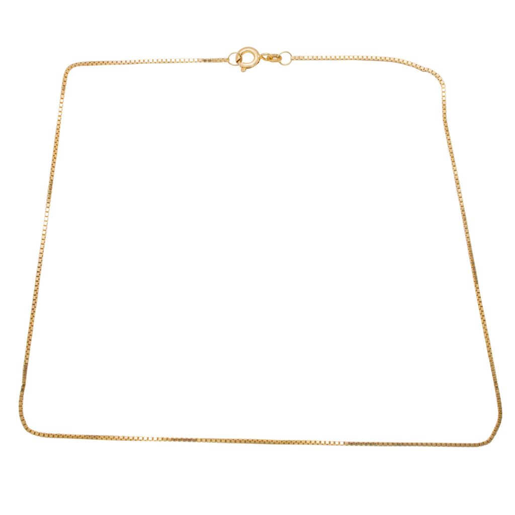Venezia kjede 38 x 0,1 cm, gult gull