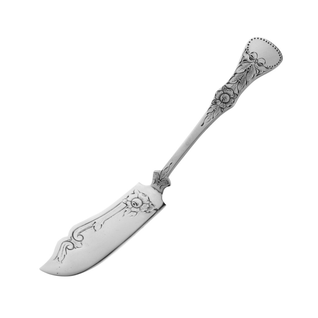 Gammel Flat Rose smørspade 14,5 cm