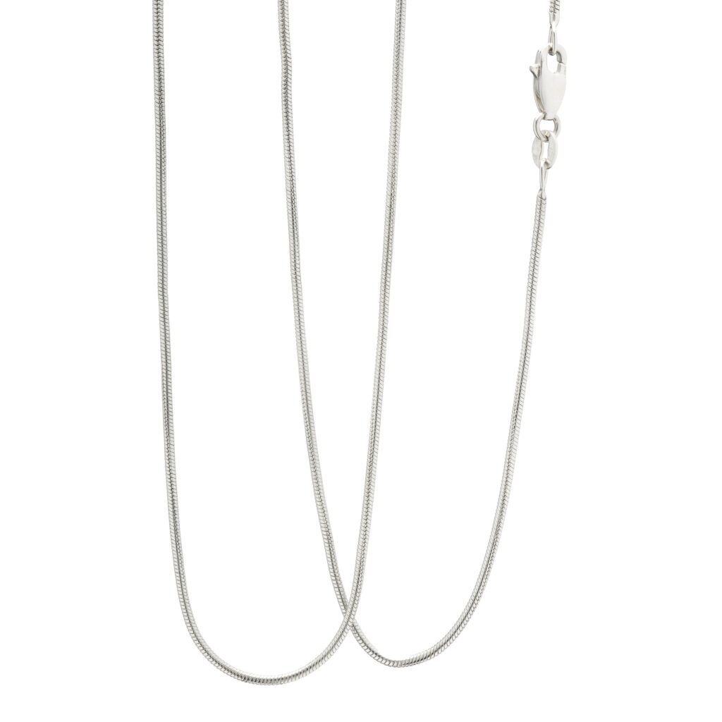 Slangekjede 46 x 0,13 cm, sterling sølv