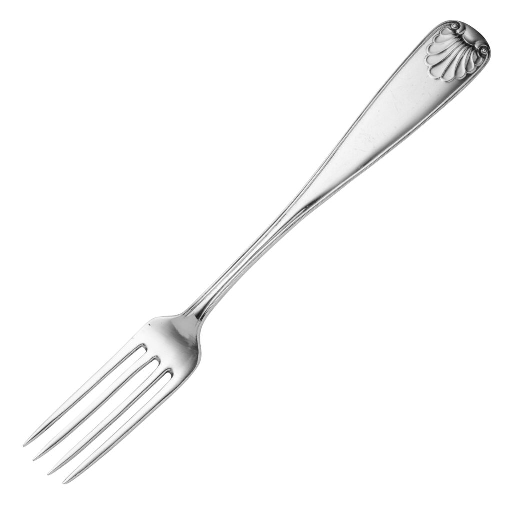 Arvesølv gammel fasong spisegaffel 19,3 cm