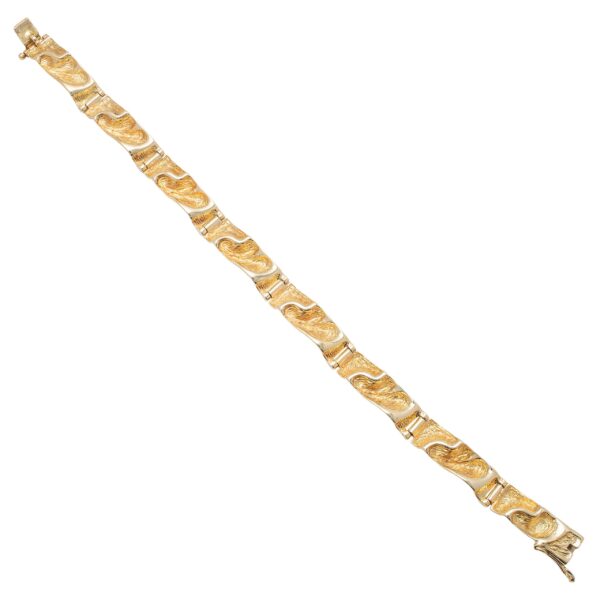 Armbånd, gult gull