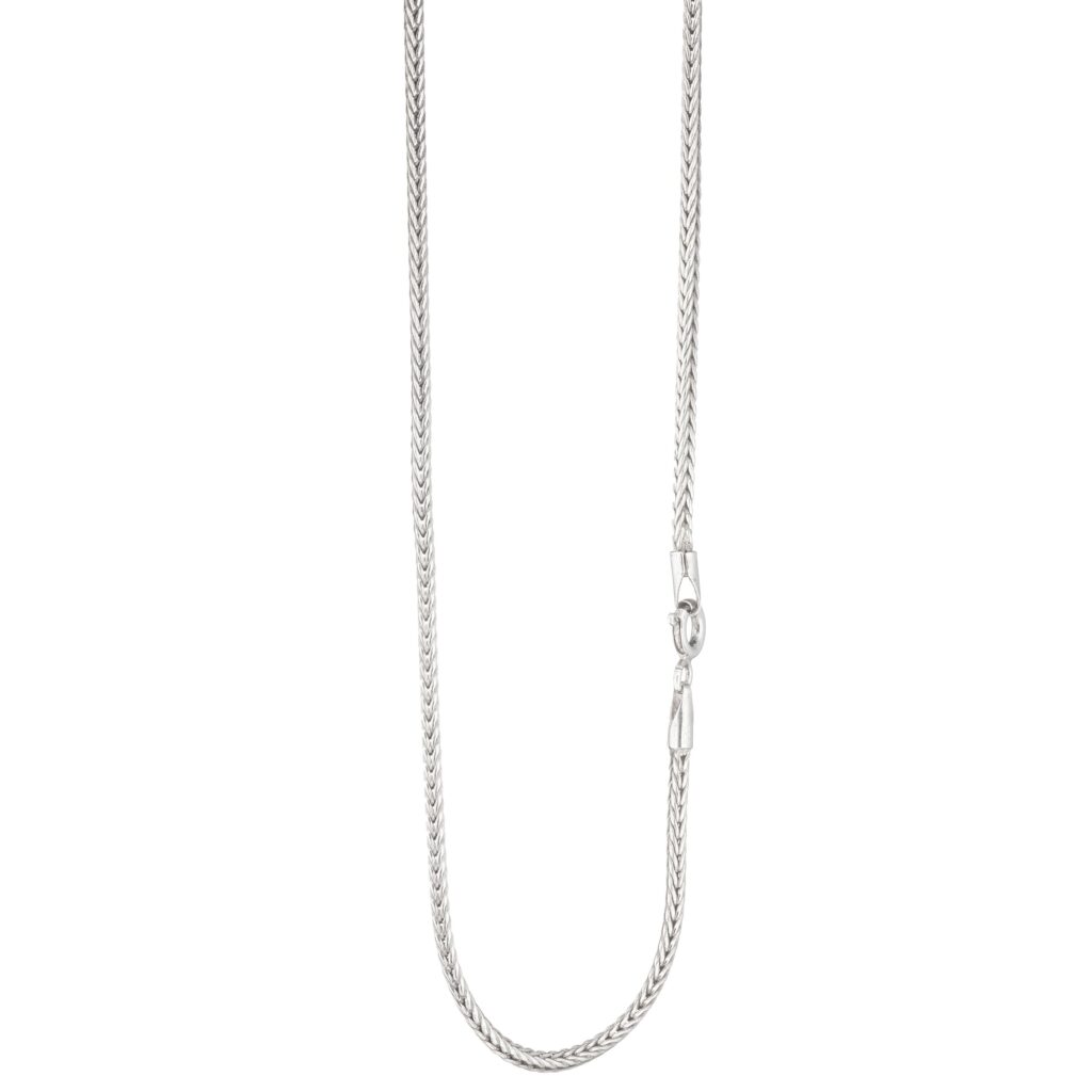 Foxtail halskjede 45,5 cm, sterling sølv