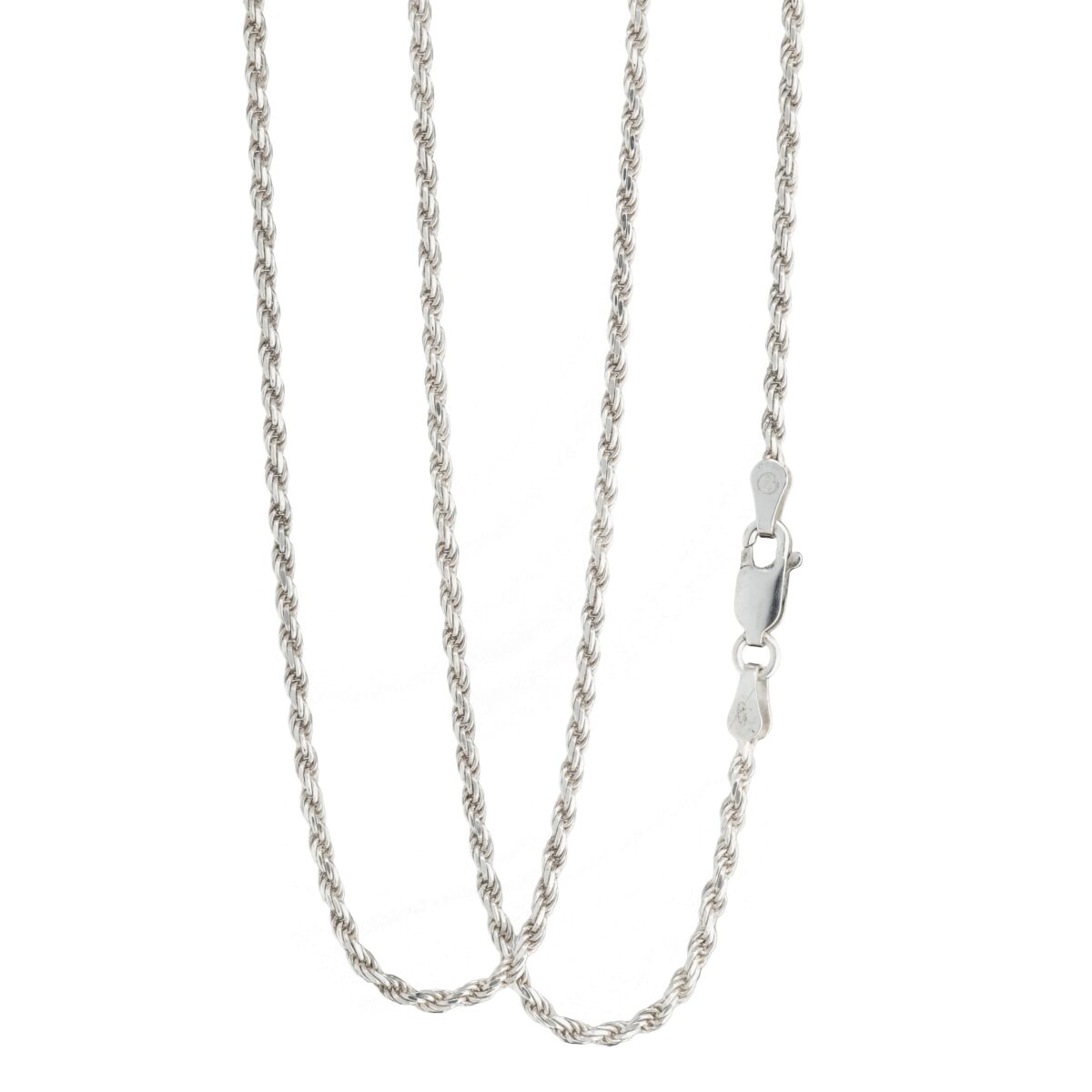 Cordel halskjede 71 cm, sterling sølv