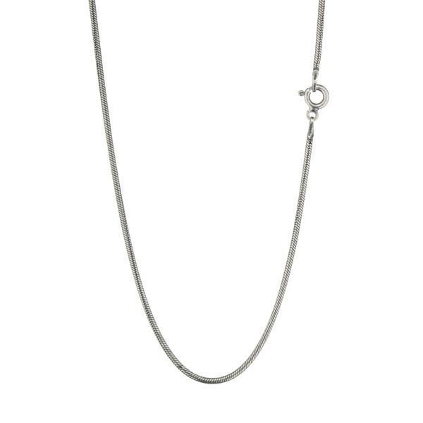 Slange halskjede 43 cm, sterling sølv
