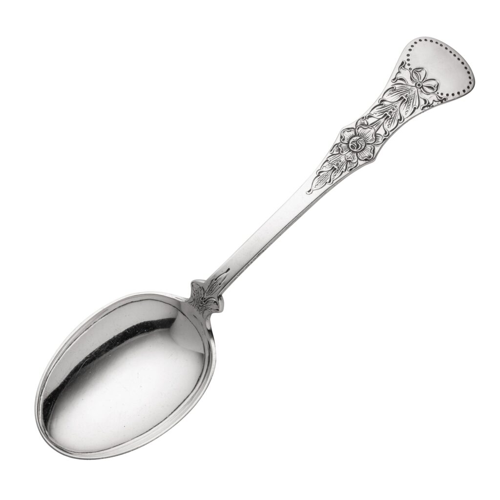 Gammel Flat Rose spiseskje 17,1 cm