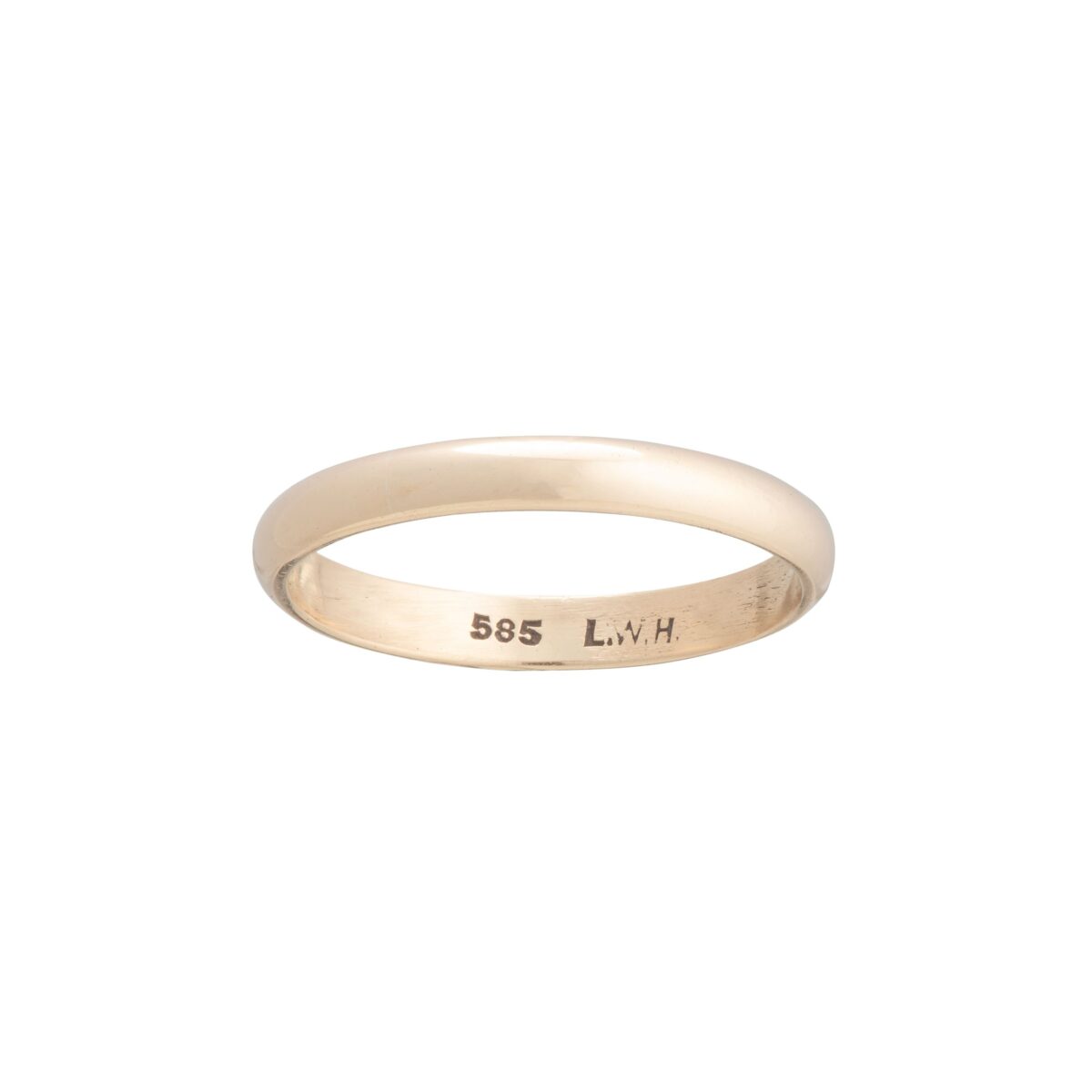 Leif W. Hansen ring, gult gull
