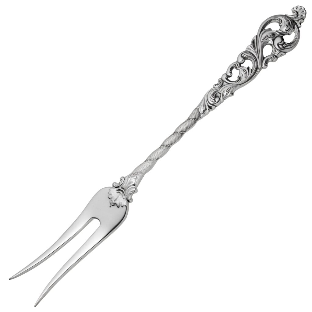Dobbel Rokokko anretningsgaffel 21,3 cm