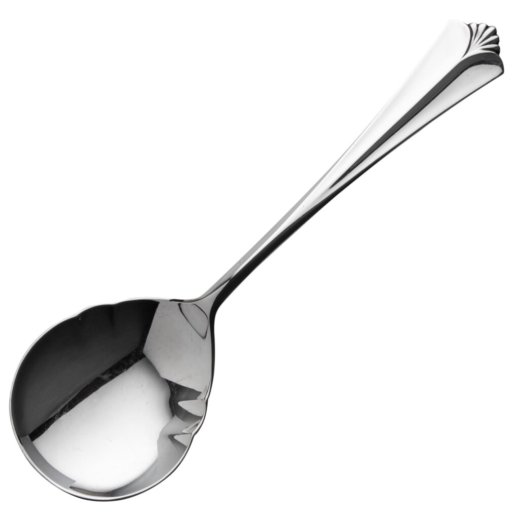 Rådhus med vifte kompottskje 17,8 cm