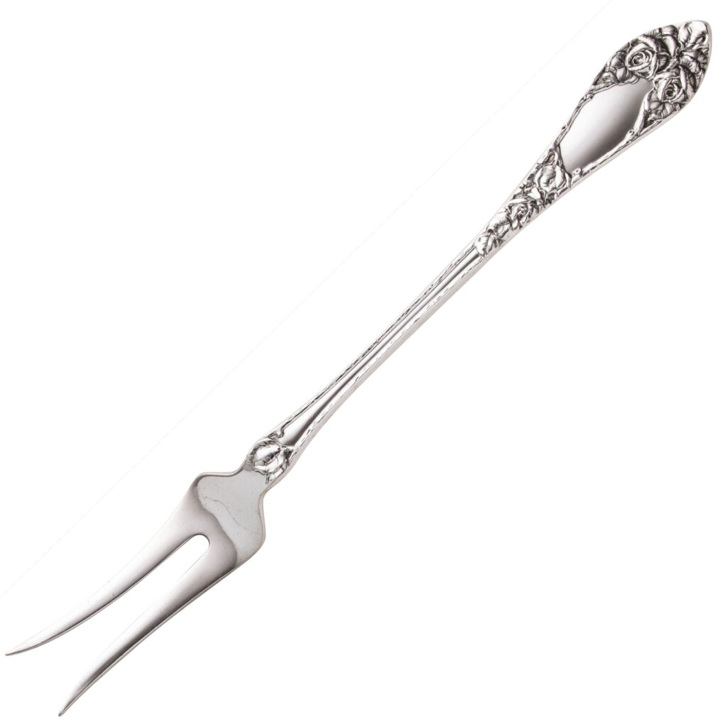 Opphøiet Rose anretningsgaffel 24 cm