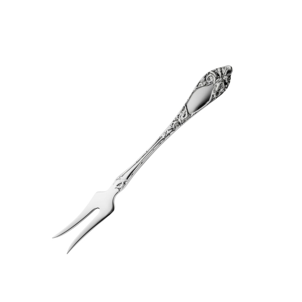 Opphøiet Rose smørgaffel 11,6 cm