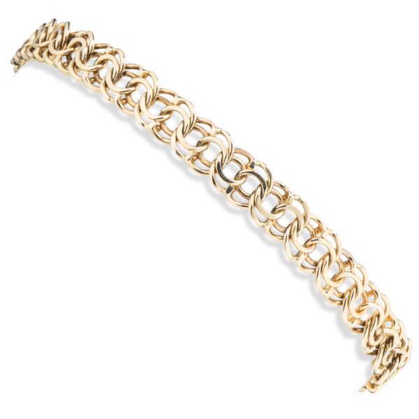 Bismarck armbånd 19,2 cm, gult gull