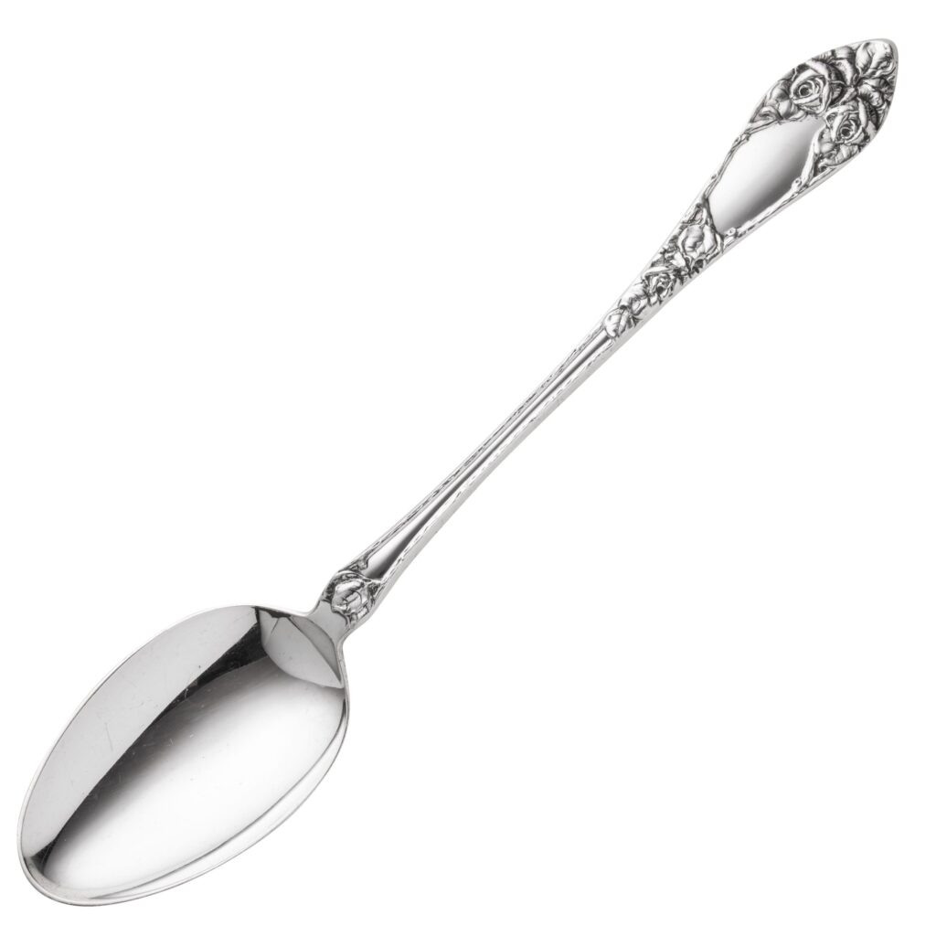 Opphøiet Rose anretningsskje 24,5 cm