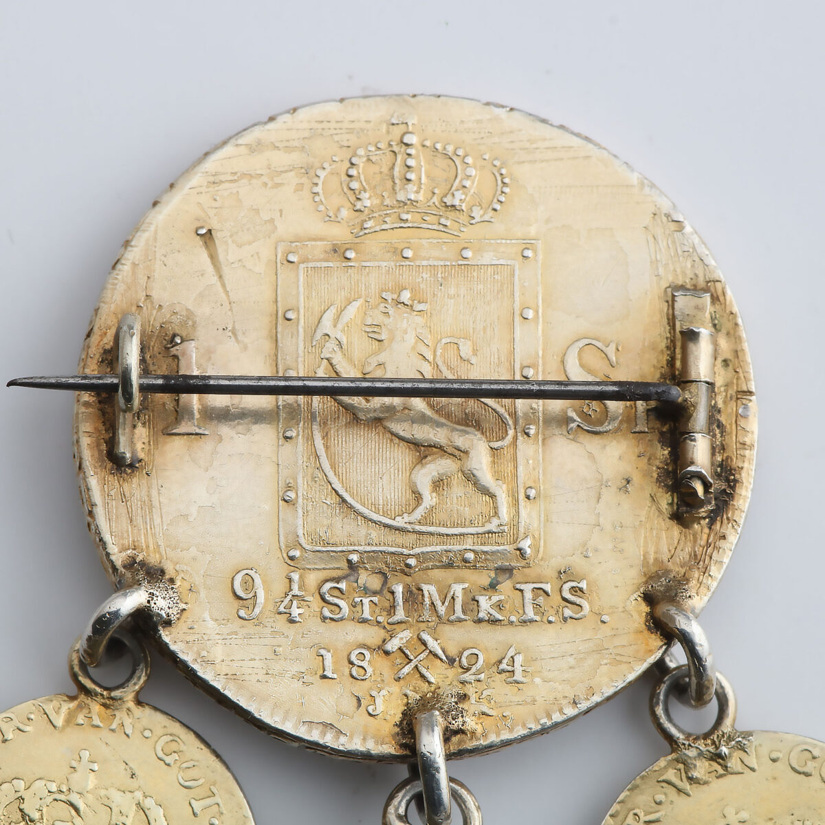 Brudedaler, 1 speciedaler 1824, sølv - Bilde 5