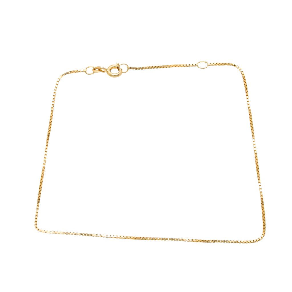 Venezia kjede 27,2 x 0,1 cm, gult gull