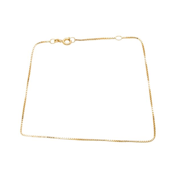 Venezia kjede 27,2 x 0,1 cm, gult gull