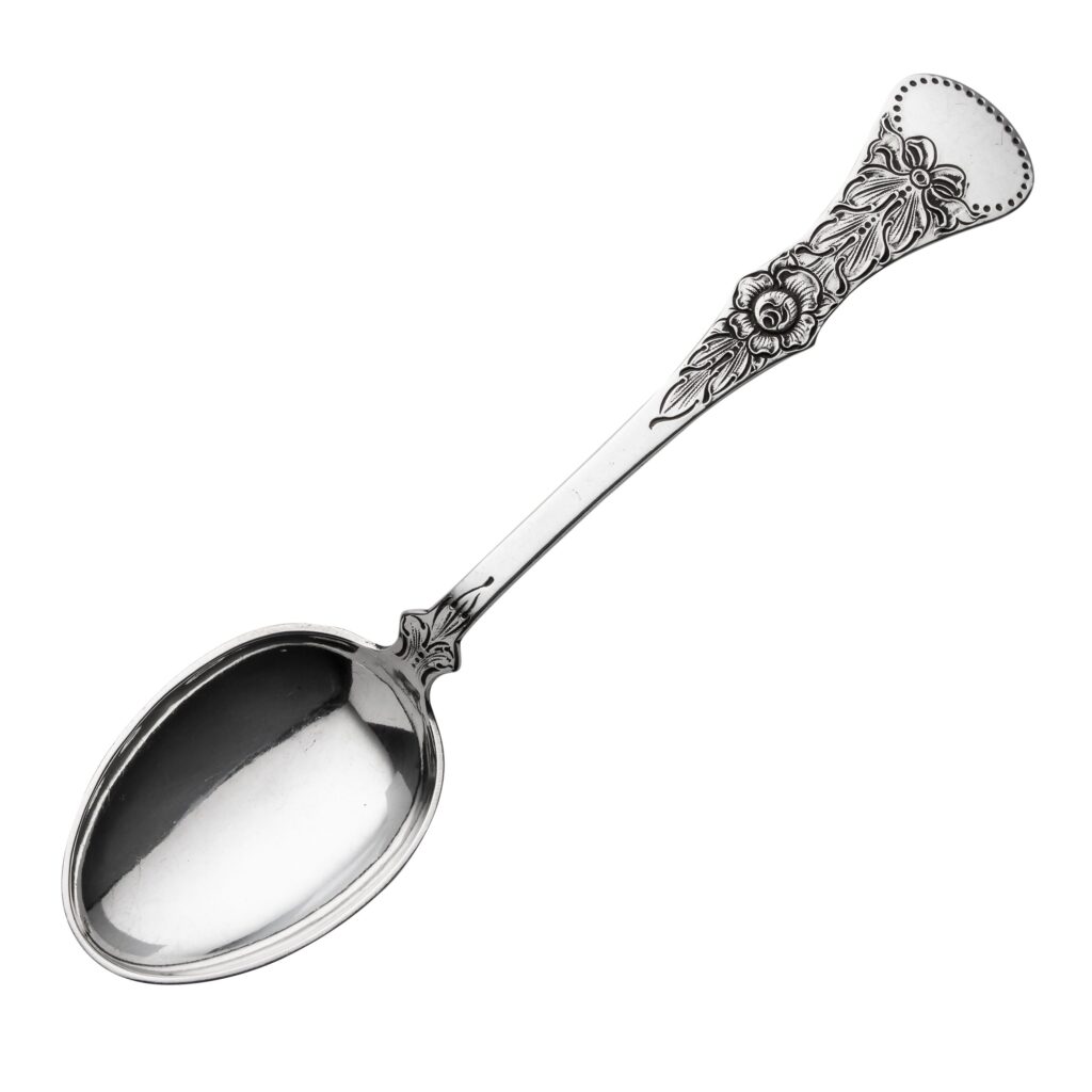 Gammel Flat Rose spiseskje 19,6 cm