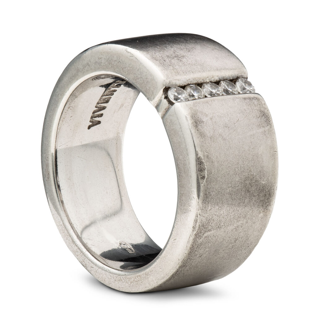 Viventy ring, sterling sølv, kubisk zirkonia